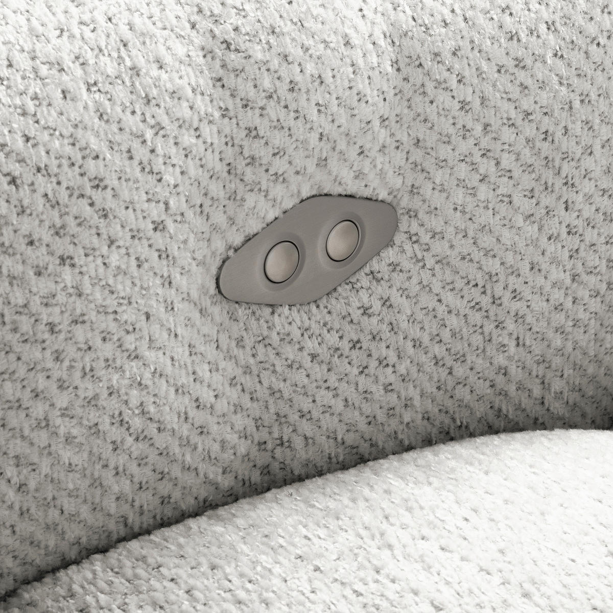 ECKSOFA AVEIRO Silberfarben Webstoff Bettkasten, Kopfteilverstellung, Sitzvorzug  - Silberfarben/Schwarz, Design, Kunststoff/Textil (274/177cm) - Livetastic