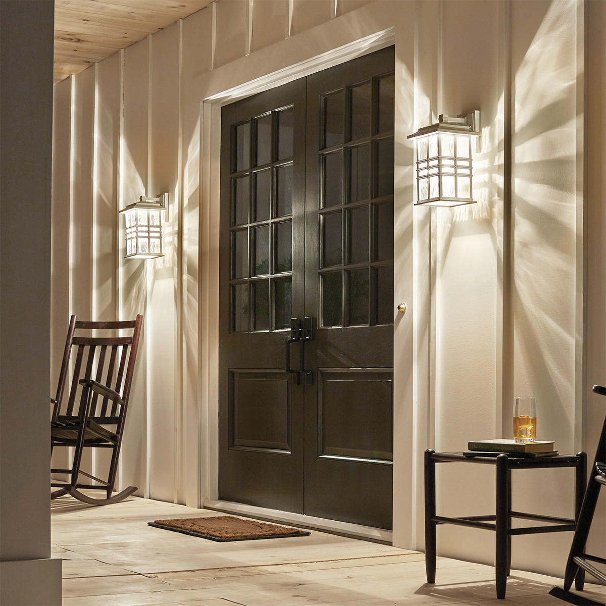 VÄGGLAMPA FÖR UTOMHUS - vit, Klassisk, glas (20,3/22,8/35,9cm) - Elstead Lighting