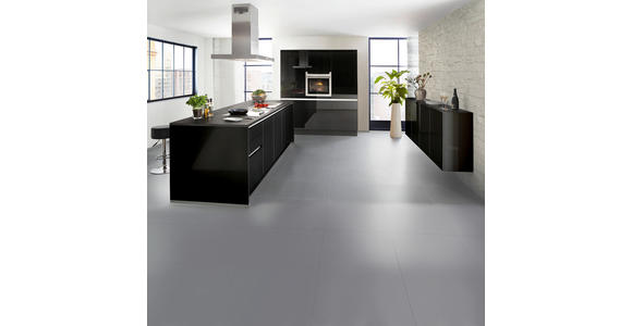EINBAUKÜCHE - Schwarz, Design, Holzwerkstoff - Dieter Knoll
