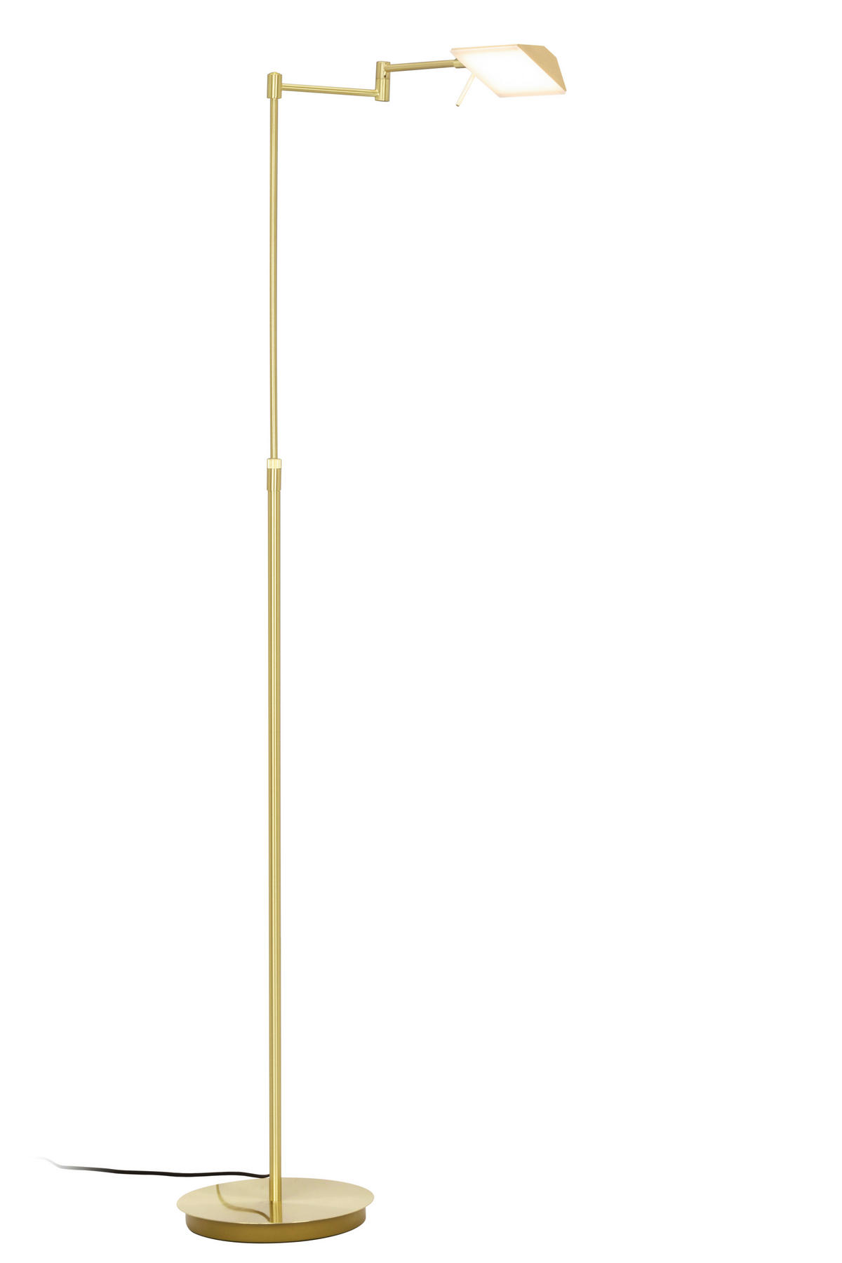 LAMPA NA ČÍTANIE, 24/146 cm  - zlatá/biela, Konventionell, kov/plast (24/146cm) - Novel