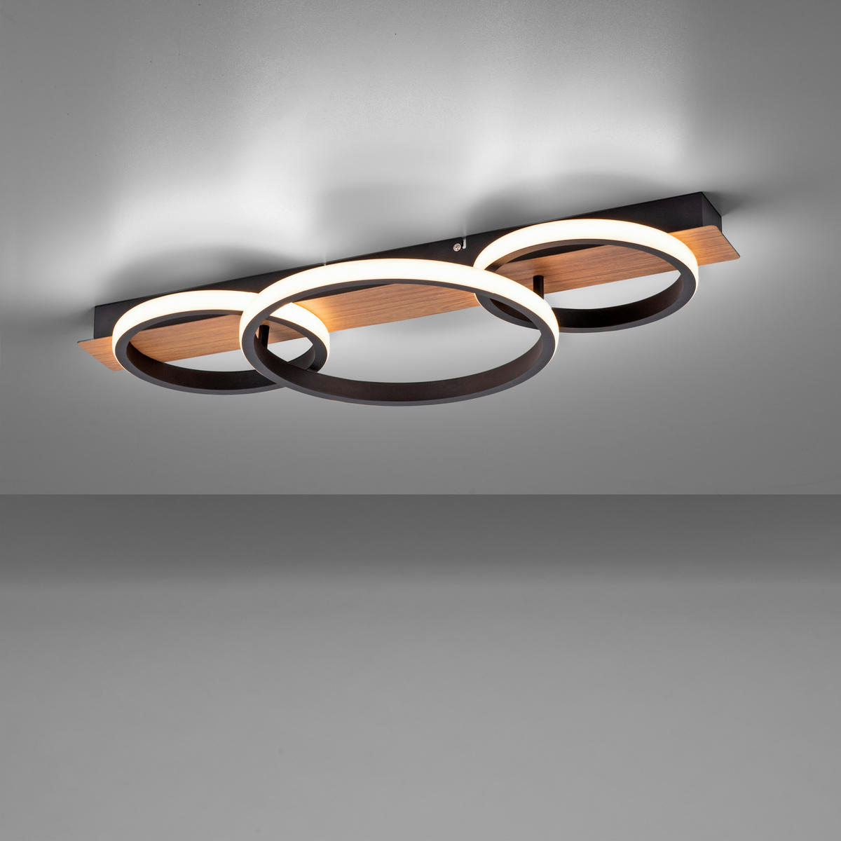 PLAFONIERĂ CU LED - Natur, plastic/metal (68/30/8cm)