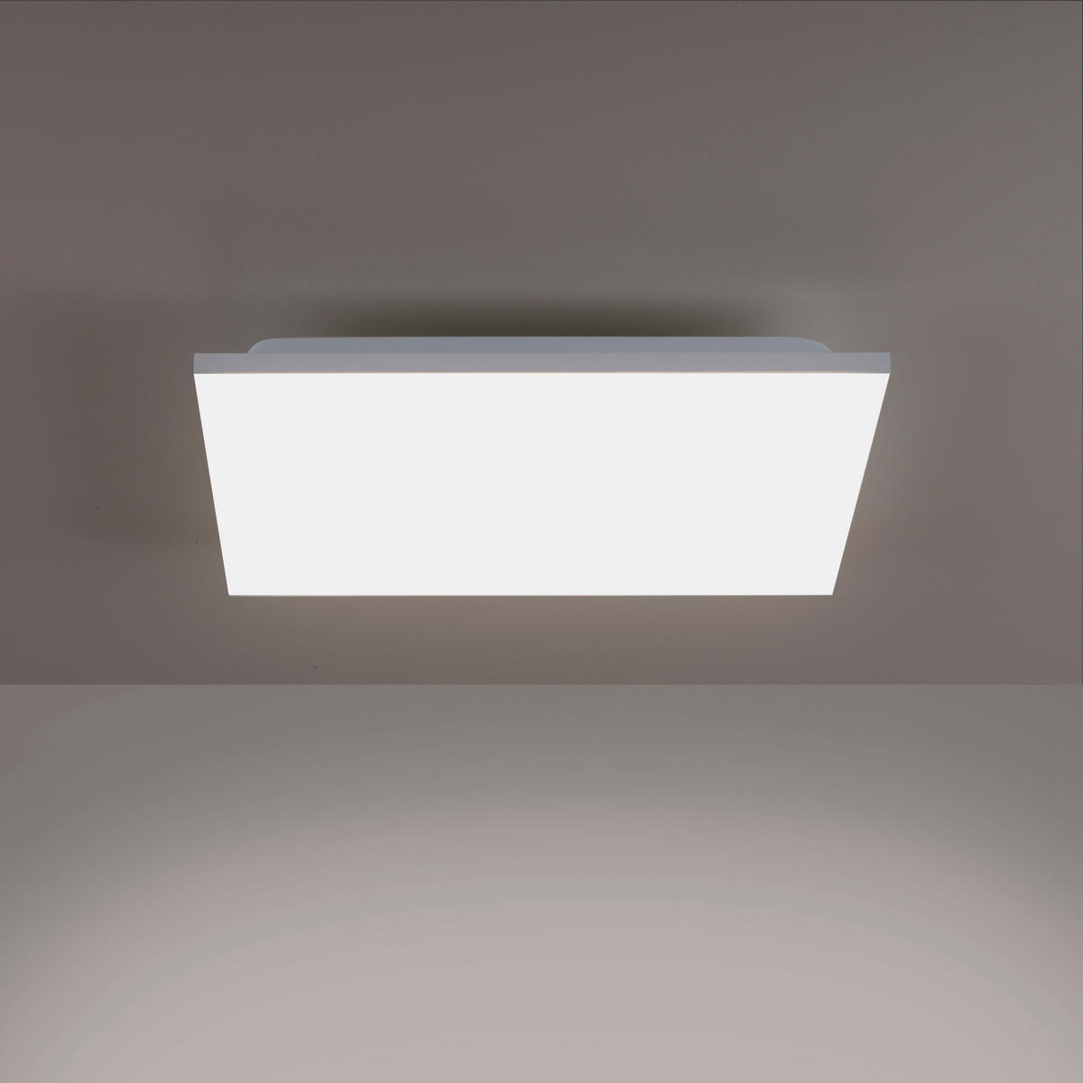 LED-DECKENLEUCHTE Gustav 45/45/7 cm   - Weiß, Design, Kunststoff/Metall (45/45/7cm)