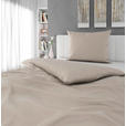 BETTWÄSCHE 2-teilig TANJA Satin 150/210 cm  - Beige, Basics, Textil (150/210cm) - Novel