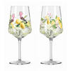 SPRITZERGLAS Sommertau 544 ml 2-teilig  - Gelb/Rosa, LIFESTYLE, Glas (9,3/22,5/9,3cm) - Ritzenhoff