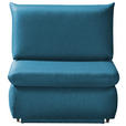 SCHLAFSESSEL  mit Flachgewebe Blau  - Blau, Design, Textil (90/89/83cm) - Novel
