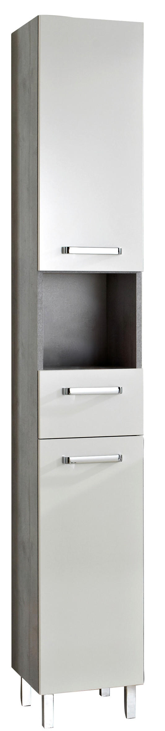 Xora Hochschrank QS 913 Weiß 30x195.5x33 cm
