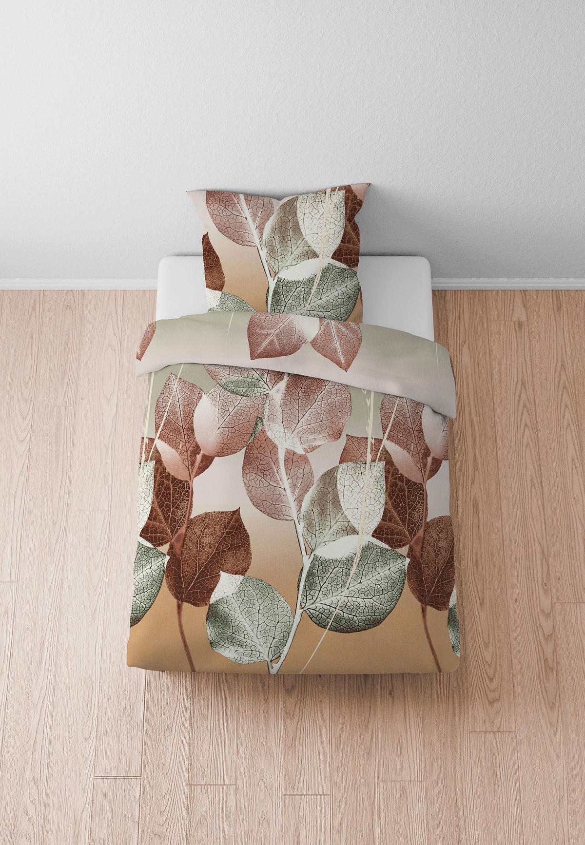 WENDEBETTWÄSCHE 2-teilig Satin, Flachgewebe 140/200 cm  - Goldbraun, Basics, Textil (140/200cm) - Esposa