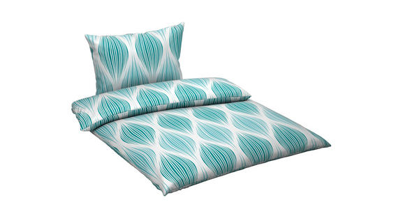 BETTWÄSCHE Satin 140/200 cm  - Blau, Textil (140/200cm) - Novel