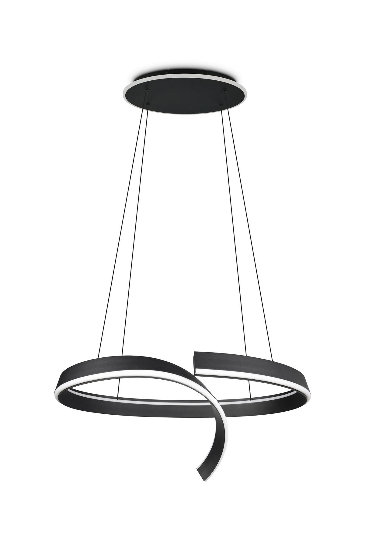 LED-HÄNGELEUCHTE CIRONDA 81/200/55 cm  - Schwarz, Design, Metall (81/200/55cm) - Cinque