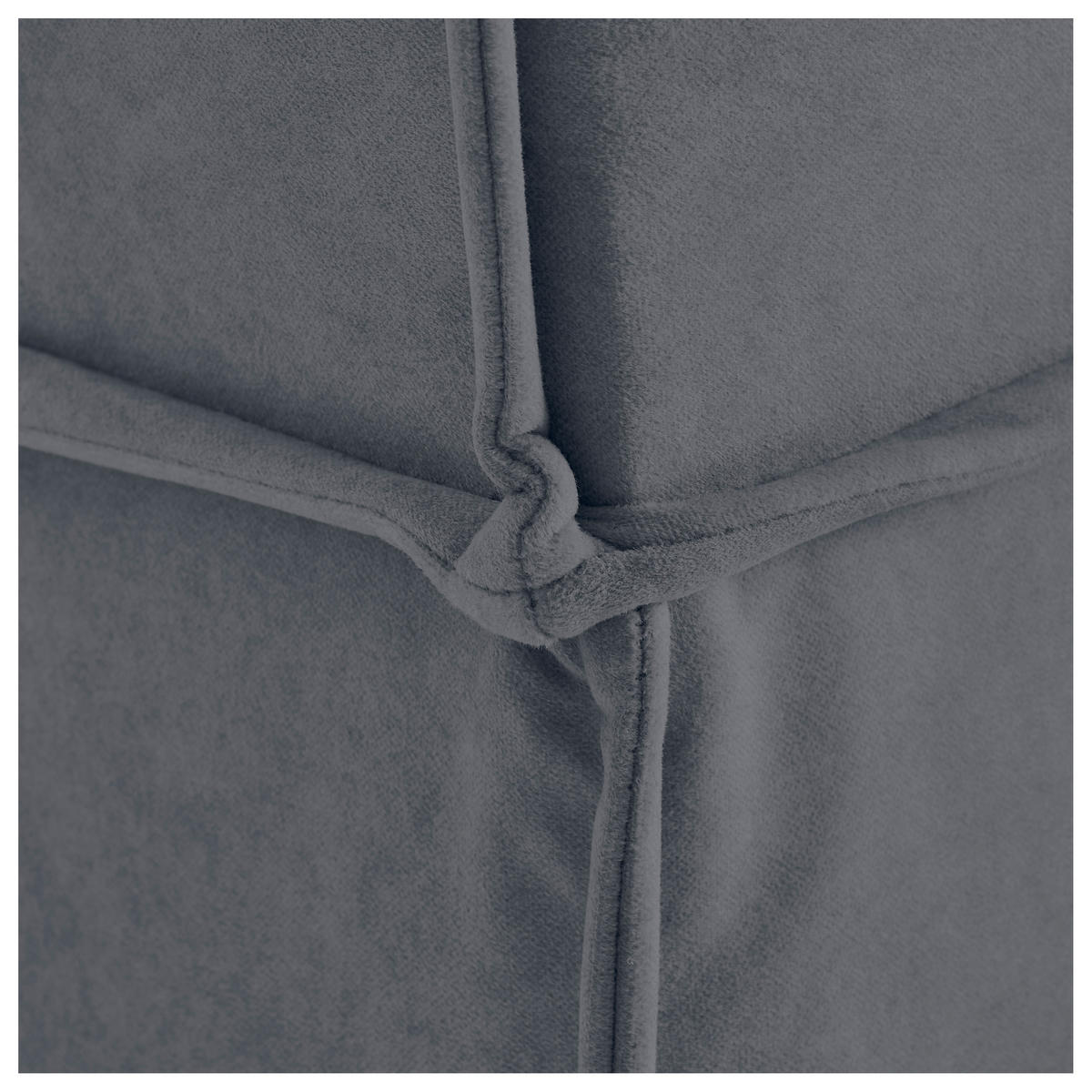 BOXBETT 180/200 cm,  in Anthrazit, Bettkasten, Topper, H3 + H3 = fest  - Anthrazit/Schwarz, Design, Kunststoff/Textil (180/200cm) - Chameo