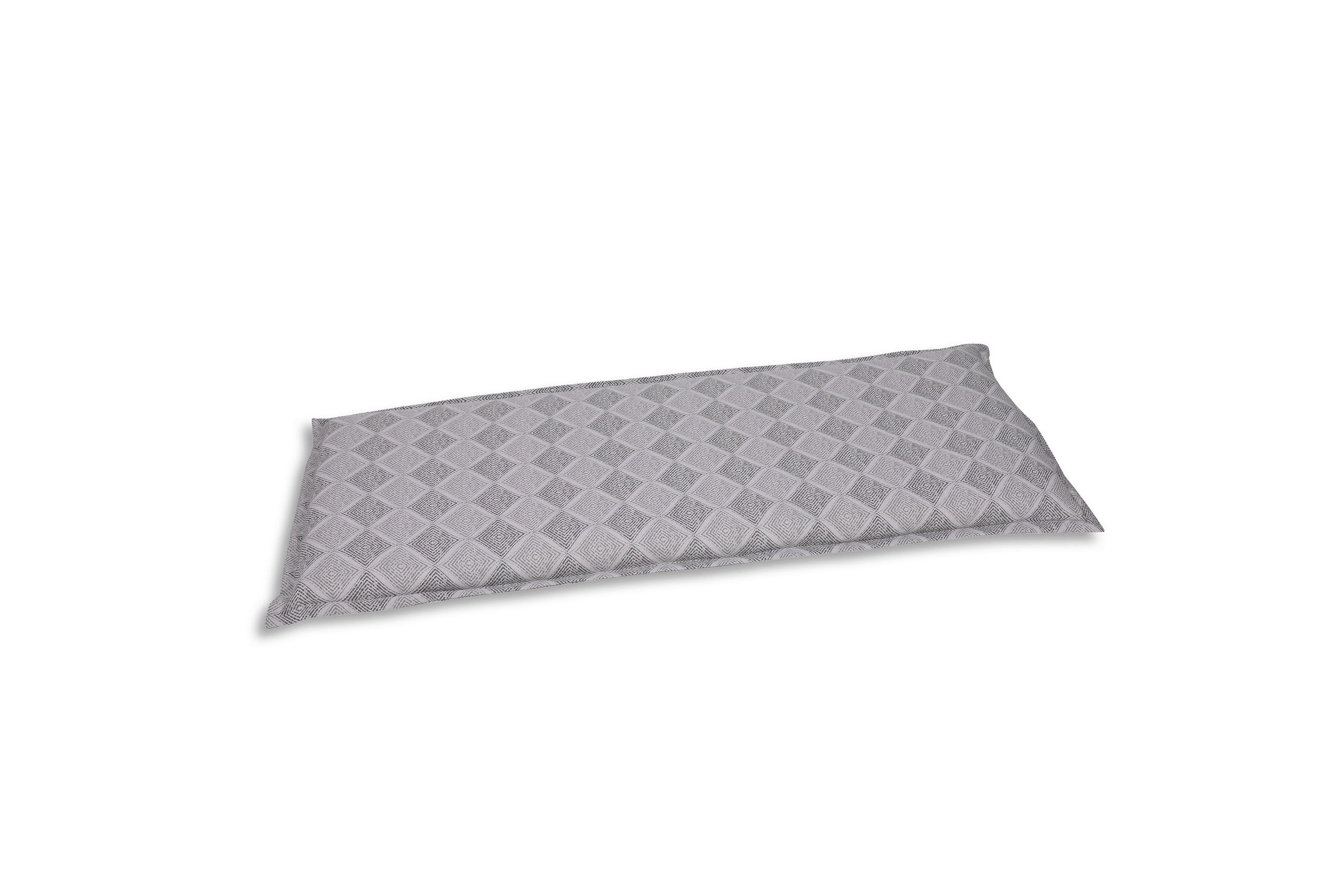 BANKAUFLAGE Raute  - Grau, Basics, Textil (115/6/48cm)