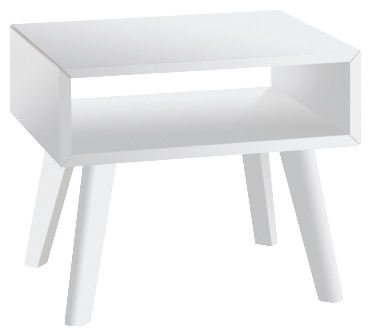 NACHTSCHRANK 50/42/41 cm Buche massiv  - Weiß, Design, Holz (50/42/41cm) - Hasena