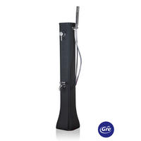 SOLARDUSCHE DSM19  - Dunkelgrau, KONVENTIONELL, Kunststoff (24,5/22/119cm) - Gre