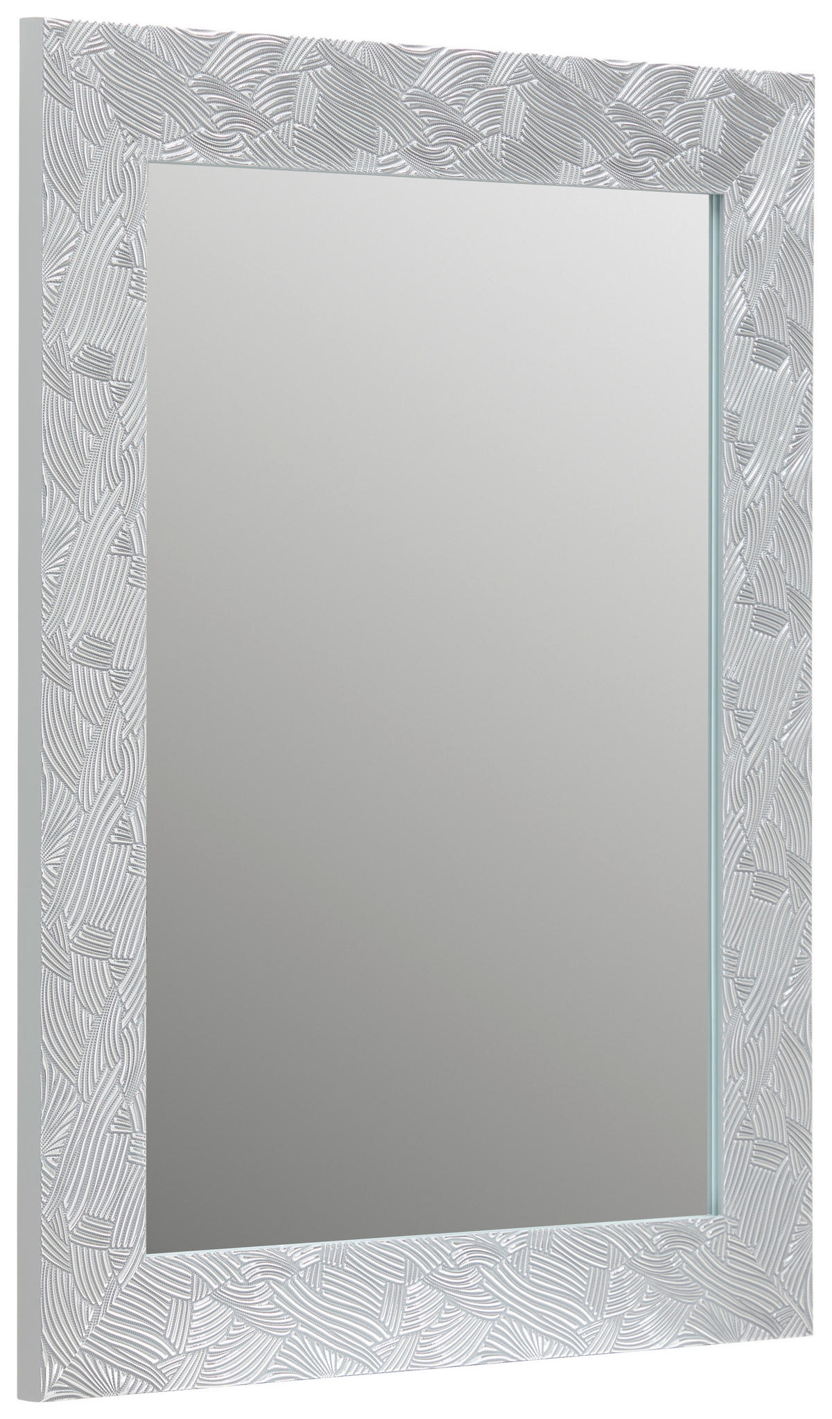WANDSPIEGEL 55/70/2 cm  - Silberfarben, Lifestyle, Glas/Holzwerkstoff (55/70/2cm) - Carryhome