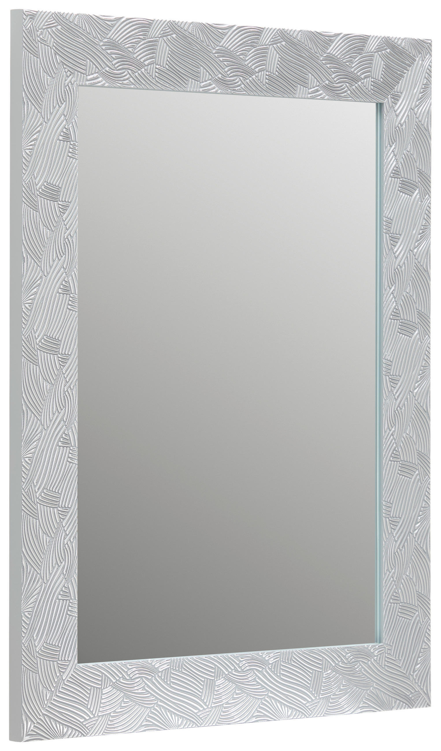 Thumbnail - Carryhome Wandspiegel, Silber, Kunststoff, Glas, Holzwerkstoff, rechteckig, 55x70x2 cm, senkrecht montierbar, in verschi...