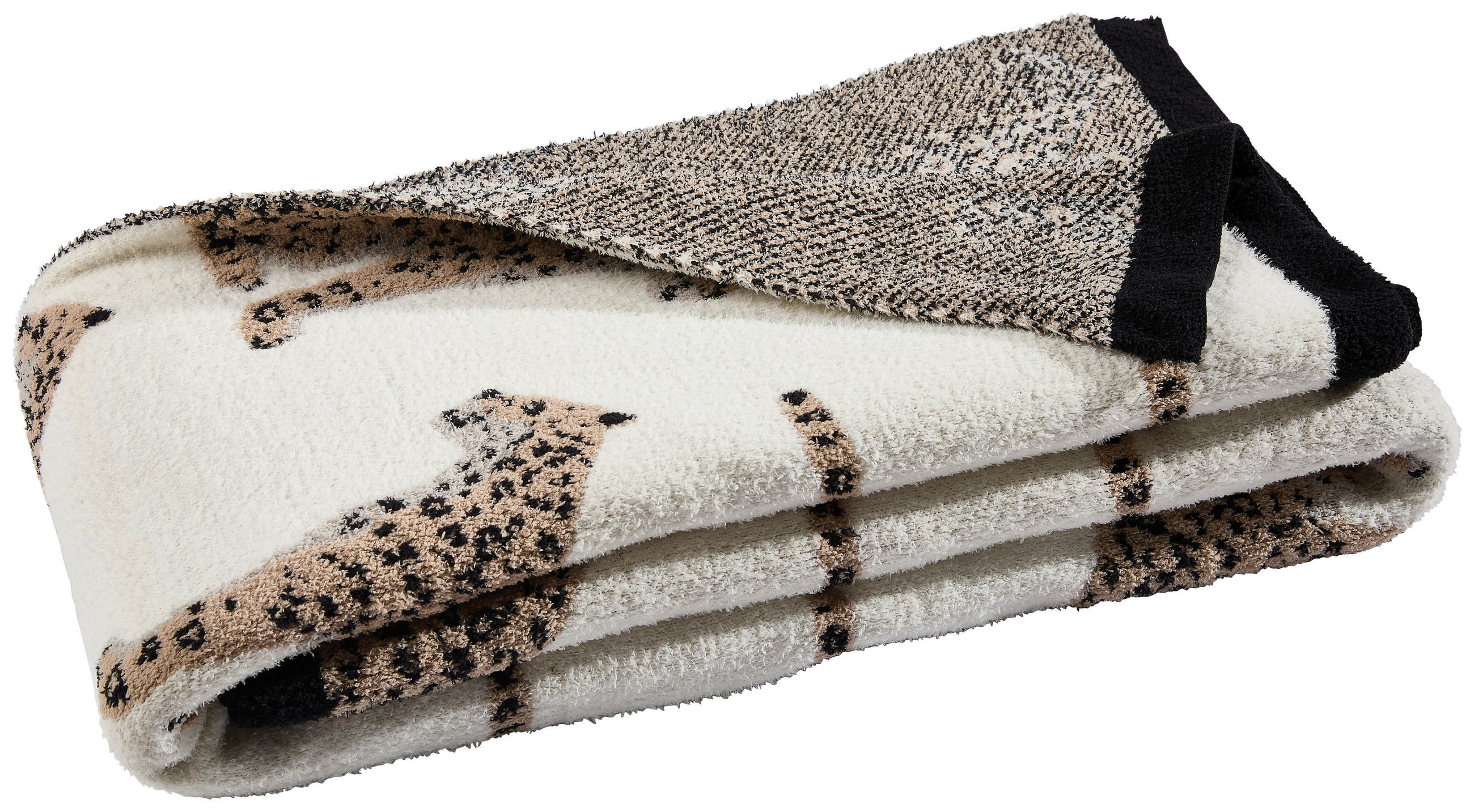 PLAID 130/170 cm  - Creme/Schwarz, Textil (130/170cm) - Novel
