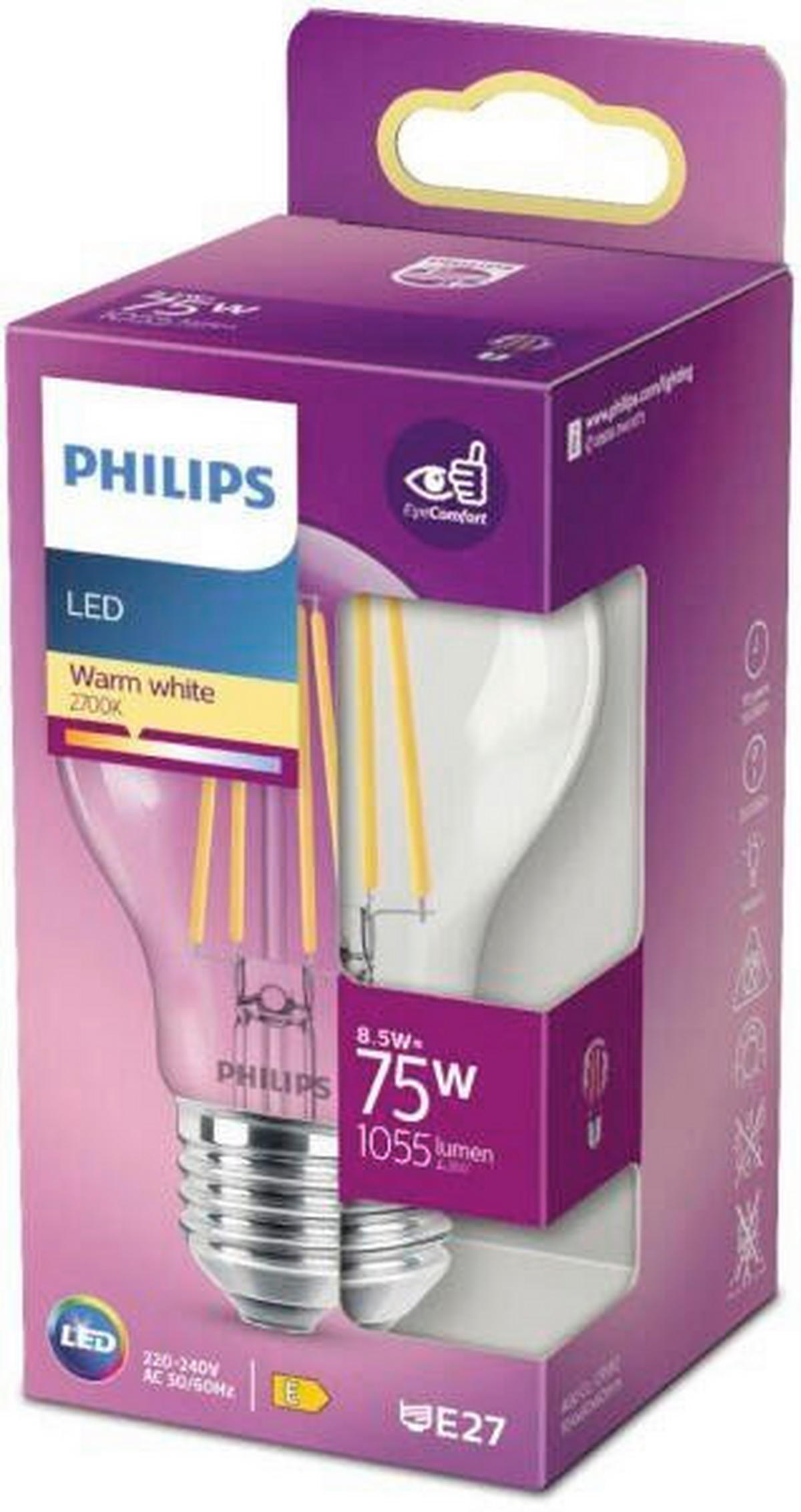 LED SIJALICA - Osnovno, plastika (1,1/6/6cm) - Philips