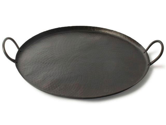 POSLUŽAVNIK ZA SERVIRANJE 46 cm - crna, Basics, metal (46cm) - Gusta