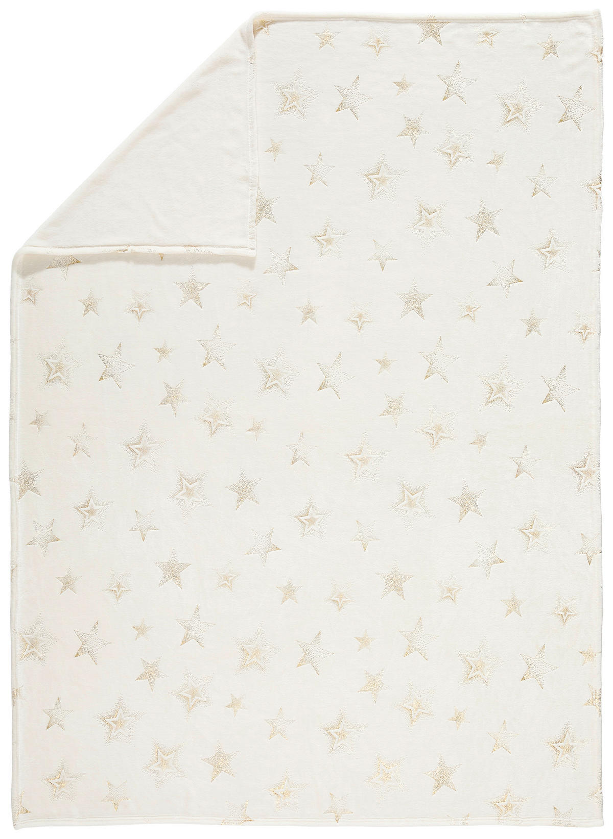 WOHNDECKE 150/200 cm  - Goldfarben/Weiß, Design, Textil (150/200cm) - X-Mas