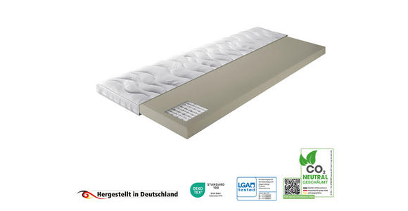 TOPPER 90/200 cm Höhe ca. 10 cm  - Weiß, KONVENTIONELL, Textil (90/200cm) - Novel