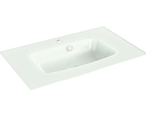 MOSDÓKAGYLÓ 74/1,5/44,5 cm  - fehér, Konventionell, Üveg (74/1,5/44,5cm) - Xora