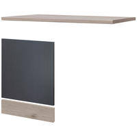 GESCHIRRSPÜLERFRONT 110/85/60 cm  in Eiche San Remo, Dunkelgrau  - Dunkelgrau/Eiche San Remo, MODERN, Holzwerkstoff (110/85/60cm) - FlexWell