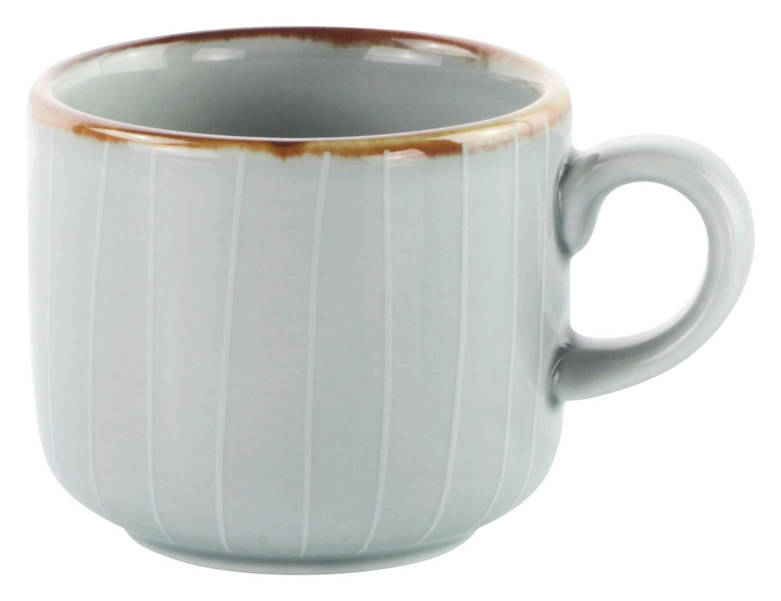 ŠÁLEK NA ESPRESSO porcelán  - šedá, Design, keramika (90ml) - Landscape