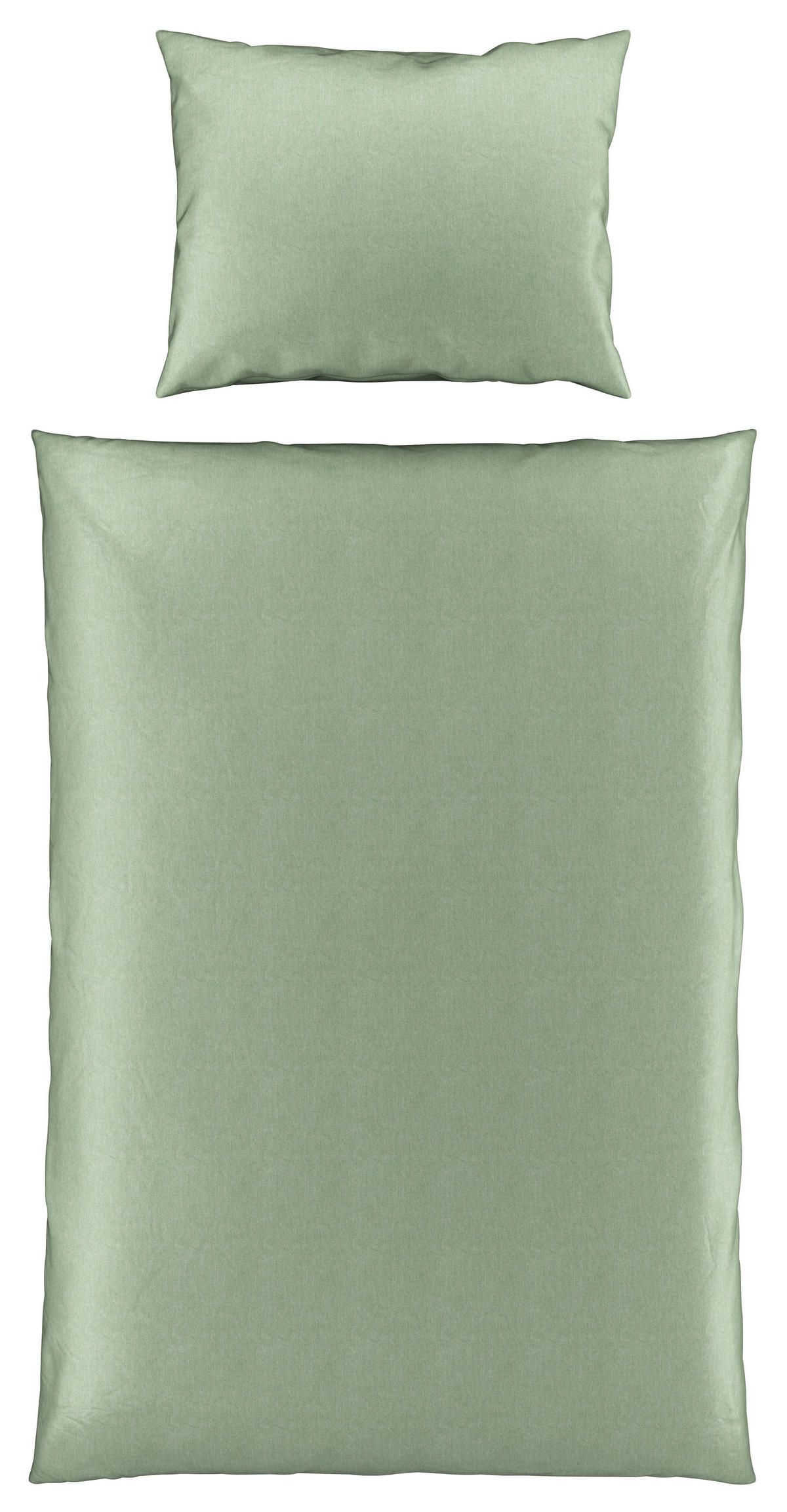 POVLEČENÍ, satén, zelená, 140/200 cm - zelená, Konvenční, textil (140/200cm) - Novel