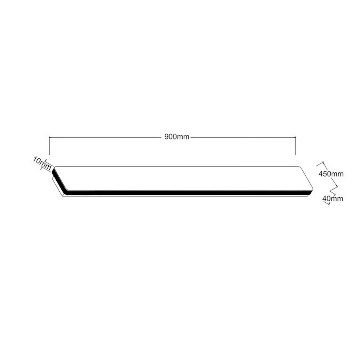 LED-WANDLEUCHTE Bodo  5.5/90/4 cm  - Schwarz, Design, Metall (5.5/90/4cm)