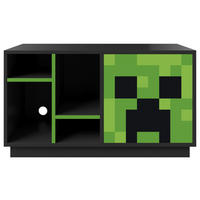 SIDEBOARD  in 108/61/37 cm  - Schwarz, MODERN, Glas/Holzwerkstoff (108/61/37cm) - Minecraft
