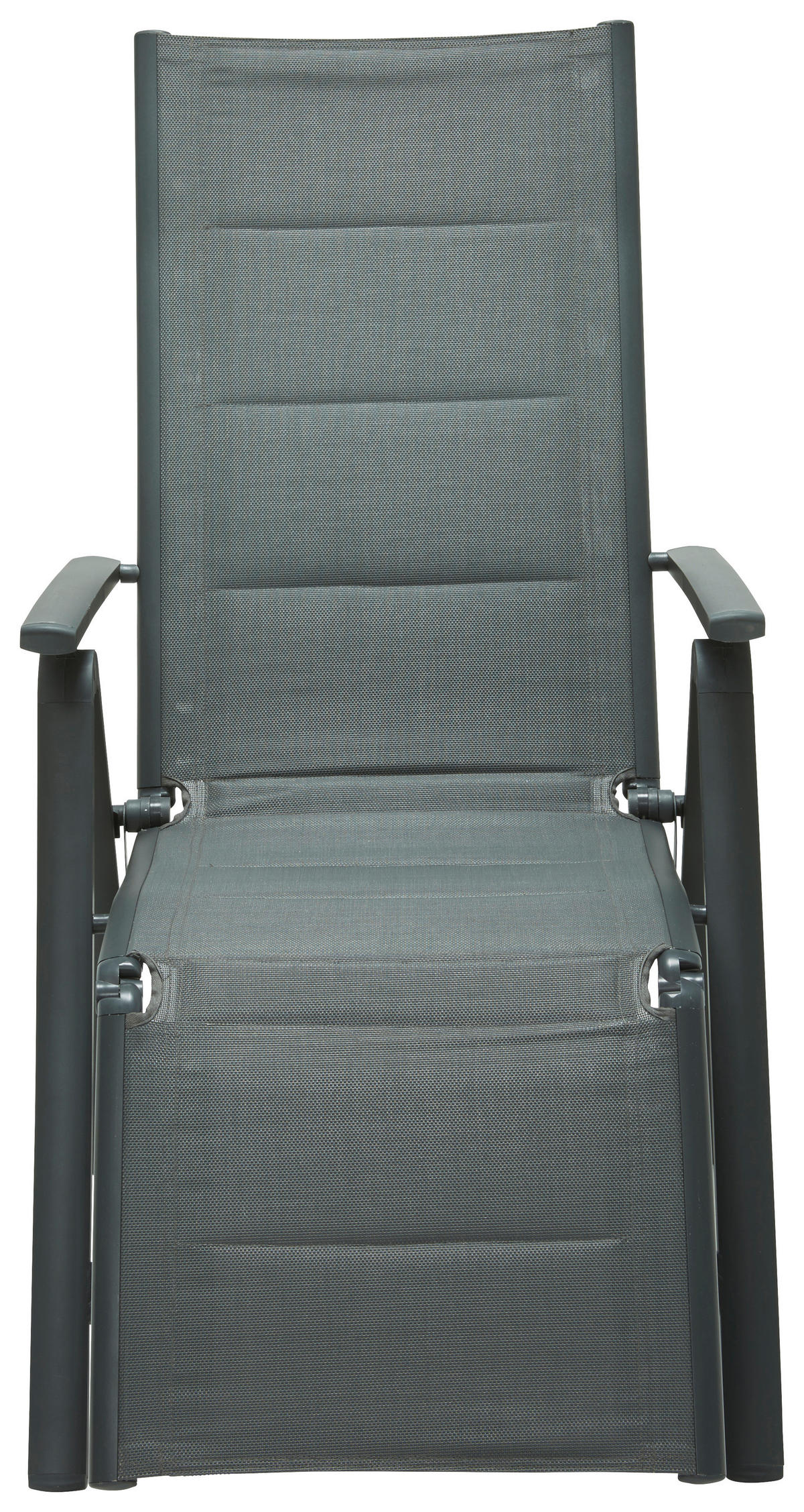 GARTEN-RELAXSESSEL 60/110/72 cm  - Anthrazit/Grau, KONVENTIONELL, Textil/Metall (60/110/72cm) - Ambia Garden