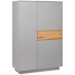 HIGHBOARD Taupe, Eichefarben  101/150/42 cm  - Taupe/Eichefarben, Design, Glas/Holz (101/150/42cm) - Novel