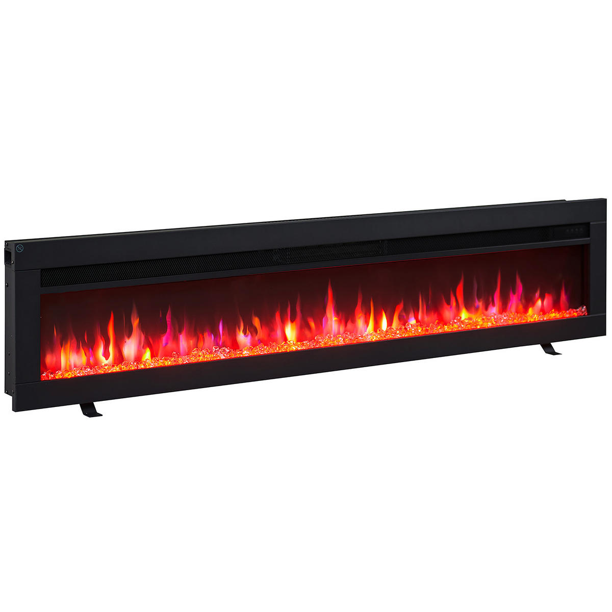 ELEKTRISK KAMIN - svart, Basics, metall (152/33/11cm)