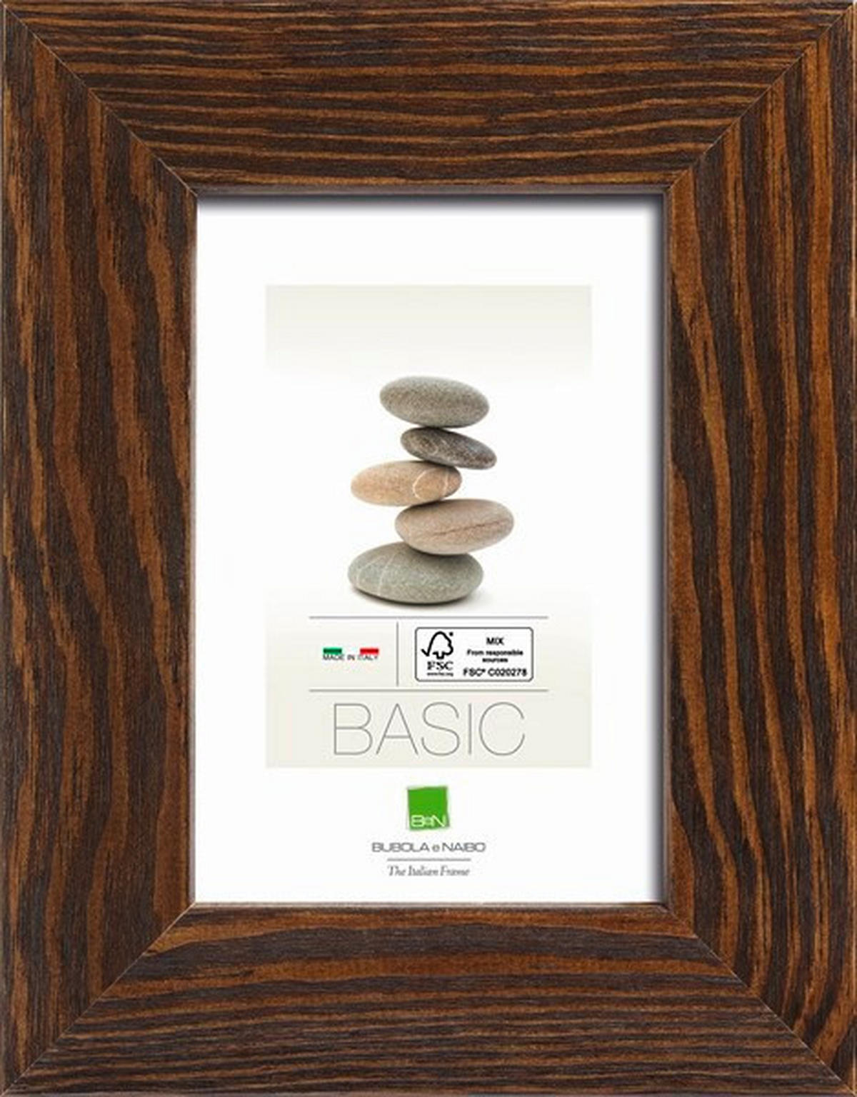 BILDERRAHMEN 55,4/75,4 cm  - Dunkelbraun, Basics, Holz (55,4/75,4cm)