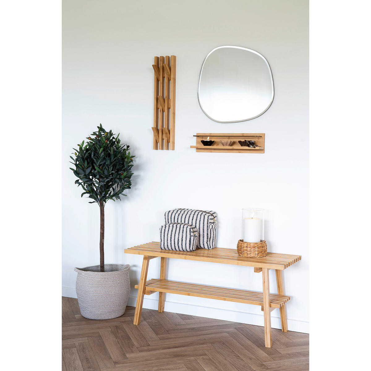 KORBSET  - Beige, Design, Textil