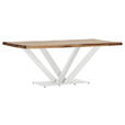 TISCHPLATTE      - Sheeshamfarben, Design, Holz (200/100/5cm) - Landscape