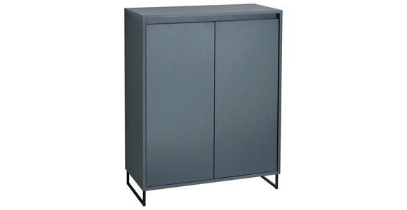 KOMMODE in 80/103/38 cm - Anthrazit/Schwarz, KONVENTIONELL, Holzwerkstoff/Metall (80/103/38cm) - Carryhome