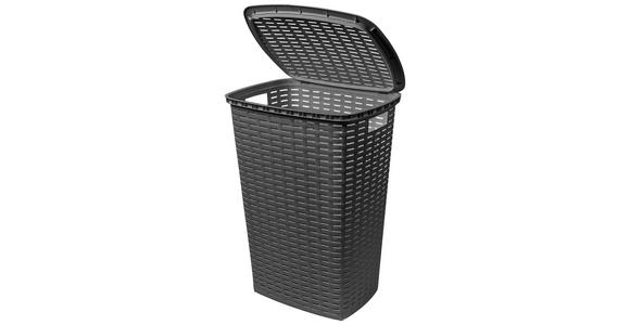 WÄSCHEKORB - Anthrazit, Basics, Kunststoff (45/34/60cm) - Homeware
