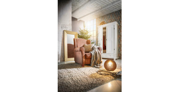 GARDEROBENSCHRANK in 110/192/58 cm - Schwarz/Weiß, LIFESTYLE, Holz/Metall (110/192/58cm) - Landscape