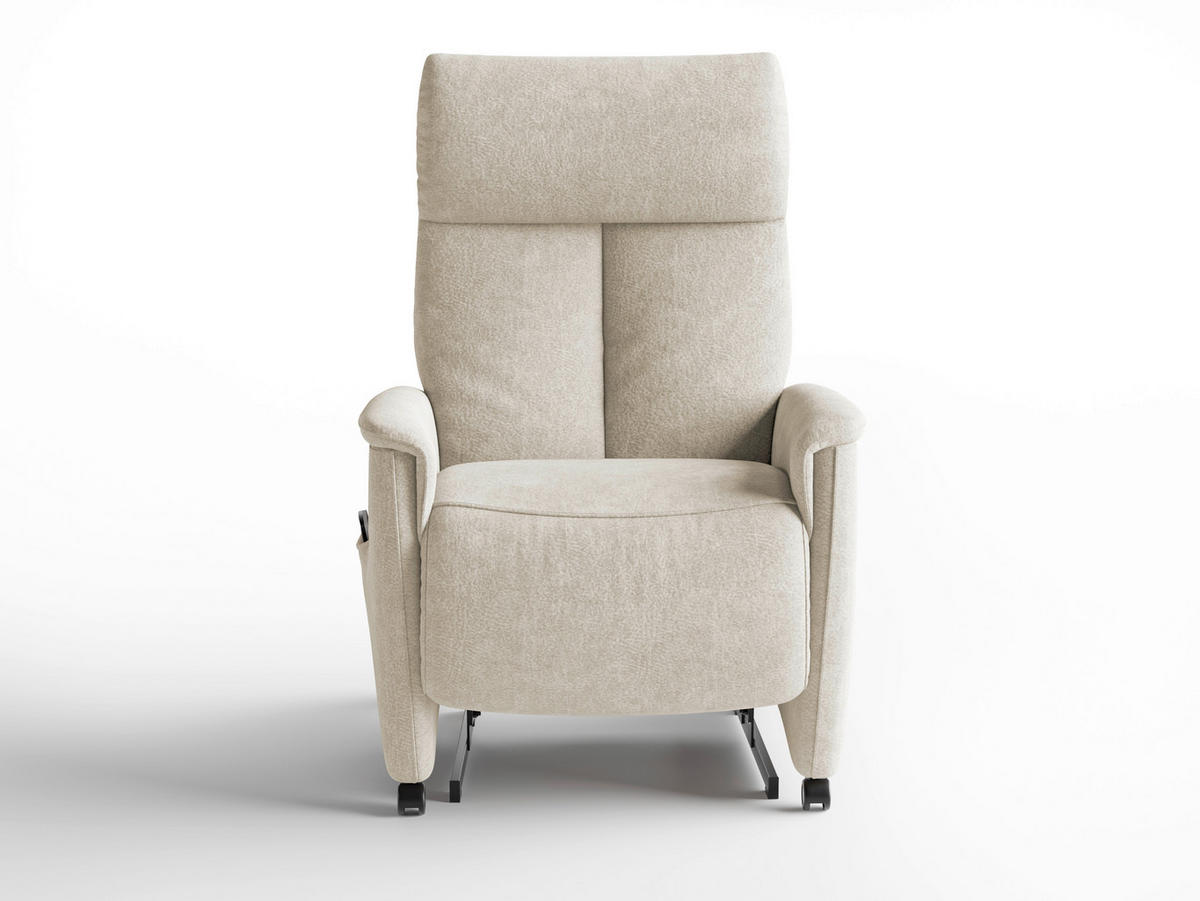 RELAXSESSEL in Textil Silberfarben  - Silberfarben/Schwarz, Basics, Kunststoff/Textil (76/110/84cm) - Sit & More