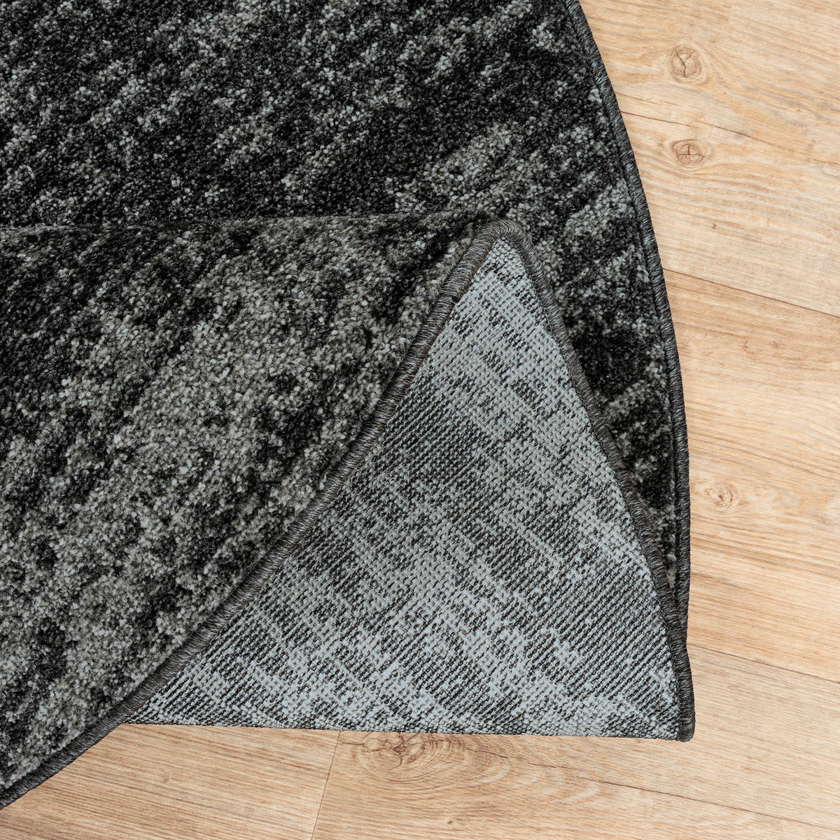 WEBTEPPICH 80 cm Oslo Schwarz  - Schwarz, Basics, Kunststoff/Textil (80cm) - Novel