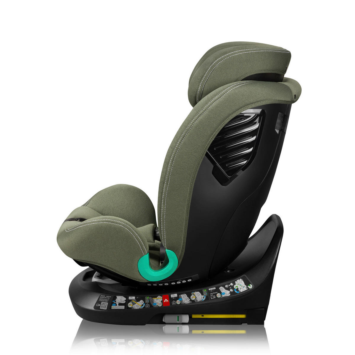 KINDERAUTOSITZ Bastiaan One i-Size   - Olivgrün, Basics, Kunststoff (44.5/60/81cm) - Lionelo