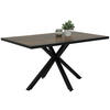 ESSTISCH rechteckig Schwarz, Dunkelbraun  - Dunkelbraun/Schwarz, MODERN, Holzwerkstoff/Metall (140/90/76cm) - MID.YOU