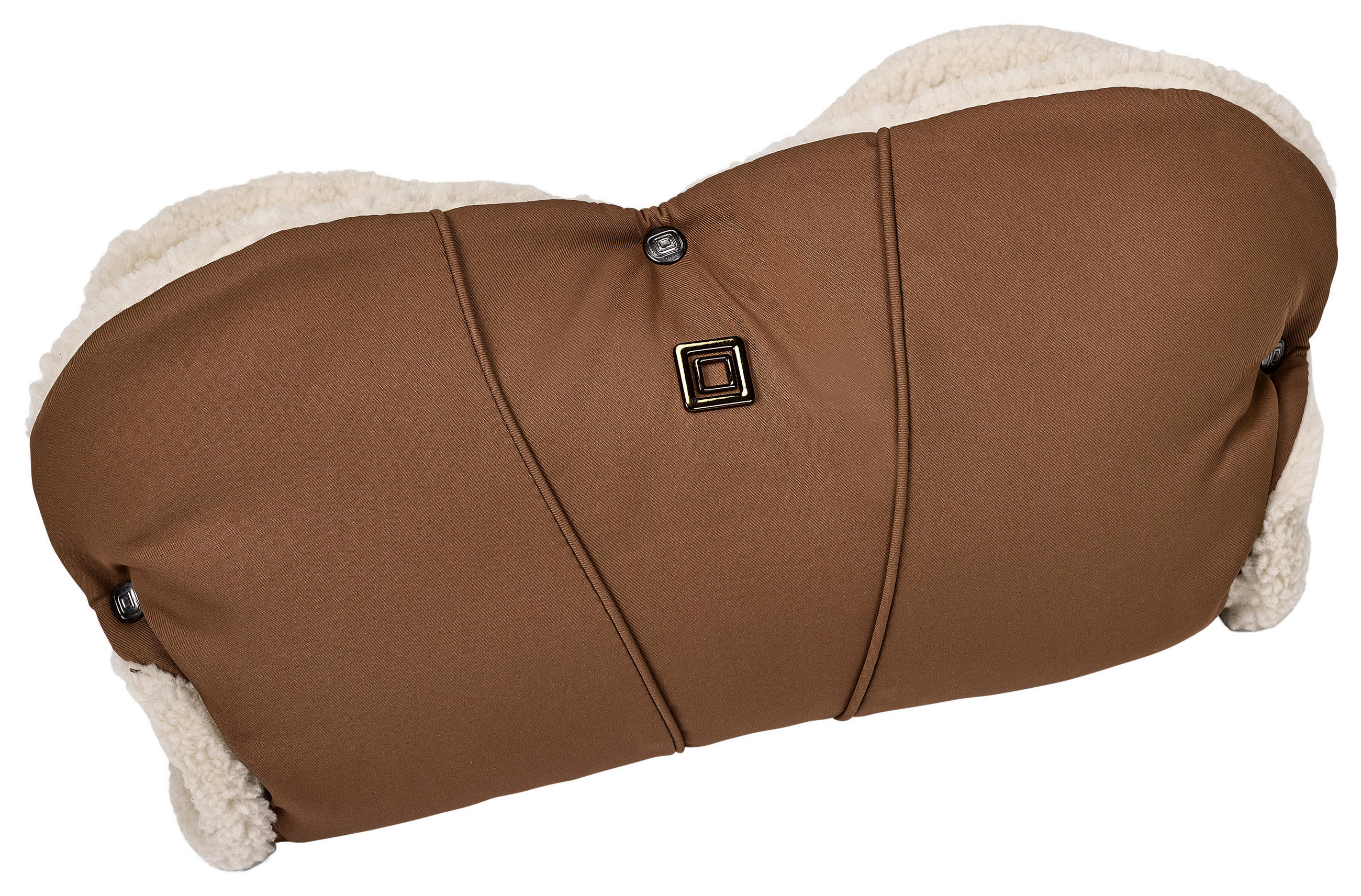 MUFF Handmuff  - Cognac/Dunkelbraun, Basics, Textil (51/7/24cm) - Moon