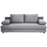 SCHLAFSOFA Taras  mit Stoffauswahl Webstoff Hellgrau  - Hellgrau/Schwarz, Design, Kunststoff/Textil (197/77/81cm) - Xora