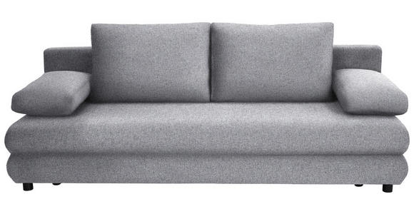 SCHLAFSOFA Taras  mit Stoffauswahl Webstoff Hellgrau  - Hellgrau/Schwarz, Design, Kunststoff/Textil (197/77/81cm) - Xora