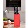 MESSERBLOCK  - Rot, Design, Kunststoff (9,3/21,5cm) - Echtwerk