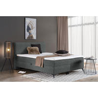 BOXBETT 140/200 cm  in Anthrazit  - Anthrazit/Schwarz, Design, Holz/Holzwerkstoff (140/200cm) - Xora