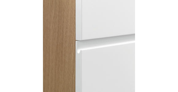 BADEZIMMER  in 85 cm  - Weiß, Design, Glas/Holzwerkstoff (85cm) - Novel