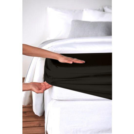 FIXLEINTUCH - Schwarz, Basics, Textil (90-100/190-220cm) - Bio:Vio